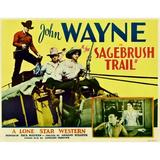 Sagebrush Trail Top Left: John Wayne Inset From Left: John Wayne Nancy Shubert 1933. Movie Poster Masterprint (14 x 11)