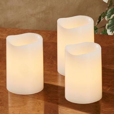 Nera LED Flameless Candles Ivory, Set of Two, Ivor...