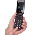 TTfone Lunar TT750 Big Button Simple Easy Clamshell Flip Mobile Phone Pay As You Go (O2 Bundle, Blue)