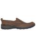 Skechers Men's Relaxed Fit: Superior - Gains Loafer Shoes | Size 12.0 Extra Wide | Brown | Leather/Textile
