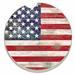 CounterArt Absorbent Stone American Flag Car Coaster Stoneware in Blue/Red/White | 0.3 H in | Wayfair 92695