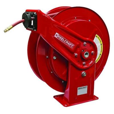 REELCRAFT HD78075 OLP Spring Return Hose Reel, 1/2 in Hose Diameter, 75 ft
