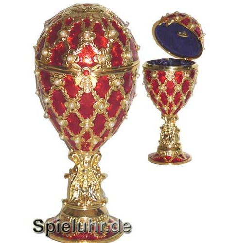 Schmuck- Ei nach Faberge Art mit Spieluhr