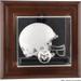 Colorado State Rams Brown Framed Wall-Mountable Mini Helmet Display Case