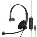 Sennheiser SC30 USB Monaural Microsoft Lync Headset - Black