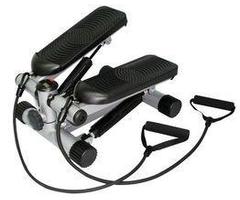Sunny Health & Fitness Sunny Mini Stepper Exercise Machine with Resistant Band Arm Rest & LCD Displa