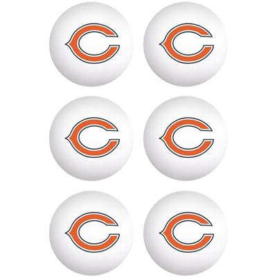 WinCraft Chicago Bears 6-Pack Table Tennis Balls