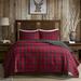 Woolrich Check Red/Cotton Rustic 3 Piece Quilt Set Cotton Percale in Black | King/Cal. King Quilt + 2 Shams | Wayfair WR14-1784