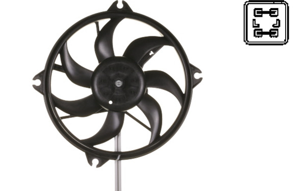 MAHLE Lüfter, Motorkühlung Ø385mm 385mm für PEUGEOT CITROËN 1253E6 1253E4 1253C2 CFF 329 000S Image