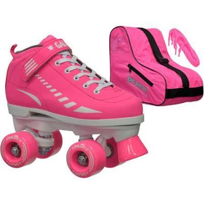 Epic Galaxy Elite Pink Speed Roller Skates Package