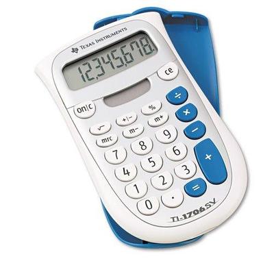 Texas Instruments - TI-1706SV Handheld Pocket Calculator, 8-Digit LCD TI-1706SV (DMi EA