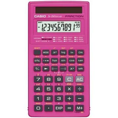 Casio fx-260 SOLAR Scientific Calculator, Pink
