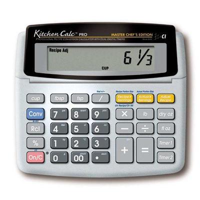 Calculated Industries Master Chef Edition Recipe Conversion Calculator w/ Dual Digital Timer