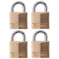 Master Lock Solid Brass Keyed Alike Padlock with 1-9/16-Inch Wide Body and 7/8-Inch Shackle