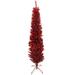 Northlight Seasonal 6' Pre-Lit Pencil Red Artificial Christmas Tree - Clear Lights in Green/White | 72 H x 20 W in | Wayfair 31741656