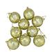 Northlight Seasonal Disco Mirrored Christmas Ball Ornaments 2" (50mm) Glass in Gray/Yellow | Wayfair 31756469