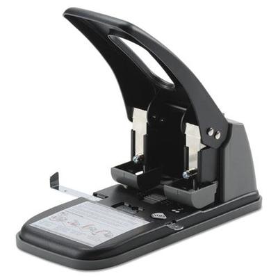 Swingline SWI74190 Extra Heavy-Duty Two-Hole Punch, 9/32" Holes, Black & Gray