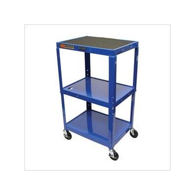 Luxor Luxor 24-42" Adjustable Height A/V Table w/Electric (Royal Blue)