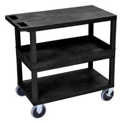 Luxor Luxor EC212HD 18" x 32" Cart with 2 Flat/1 Tub Shelves