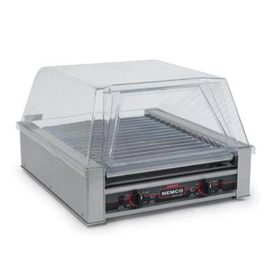 Nemco 8045n-220 Roll-a-grill Narrow Hot Dog Grill With 16 Chrome Rollers