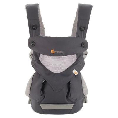 ERGObaby Four Position 360 Cool Air Mesh Baby Carrier Carbon Grey