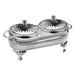 Corbell Silver Company Queen Anne 2 Piece Round Party Set Silver Plated, Glass in Gray | 5 H x 9 W x 4.35 D in | Wayfair 0-4922