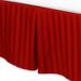 Fresh Ideas Damask Stripe Tailored 500 Thread Count 15" Bed Skirt Cotton in Red/Brown | 54 W x 75 D in | Wayfair CSN298SHREDX02