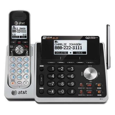 AT&T - TL88102 Cordless Digital Answering System, Base and 1 Additional Handset TL88102 (DMi EA
