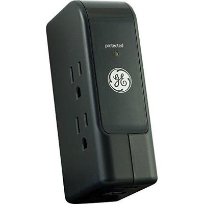 GE GE Power Strips 3-Outlet and 2-USB Port 2.1-Amp Travel Surge Protector 13456