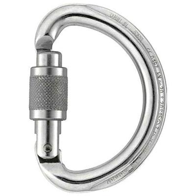 Petzl Omni Screw-Lock Carabiner - Silver