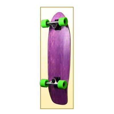 Epic Complete Longboard- MINI CRUISER- BANANA CRUISER 27" X 8", Purple