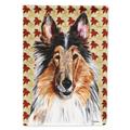 Carolines Treasures SC9670CHF Collie Fall Leaves Flag Canvas House Size House Size multicolor