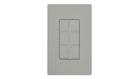 Lutron 6 Socket Faceplate (Gray)