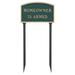 Montague Metal Products Inc. Homeowner Is Armed Statement Garden Sign Metal | 10 H x 15 W x 0.25 D in | Wayfair SP-55S-LS-HGG