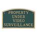 Montague Metal Products Inc. Property Under Video Surveillance Statement Garden Plaque Metal | 13 H x 21 W x 0.25 D in | Wayfair SP-50L-W-HGG