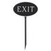 Montague Metal Products Inc. Exit Statement Garden Sign Metal | 6 H x 10 W x 0.25 D in | Wayfair SP-57sm-LS-BS