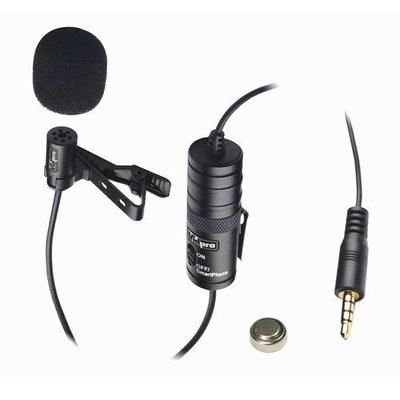 Vidpro XM-L Wired Lavalier microphone - 20' Audio Cable - Transducer type: Electret Condenser FOR Ca
