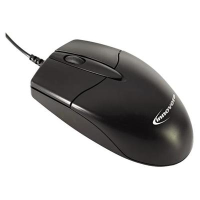 Innovera Basic Office Optical Mouse (Optical - Cable - Black - USB - Scroll Wheel - 3 Buttons - Symm
