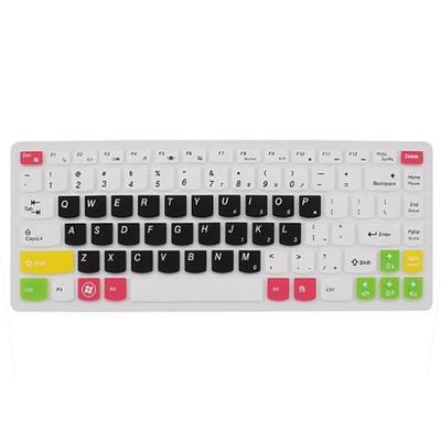 Unique Laptop White Black Silicone Keyboard Skin Cover Film for Lenovo Z460/Y480