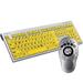 Logic Keyboard - XLPrint PC Slim Line Keyboard with Large Print, Black on Yellow