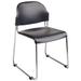 Office Star Office Star - Four Black Plastic Stacking Chairs - STC3030-3