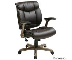 Office Star Work Smart Eco Leather Seat And Back Executive Chair Model Ech8967