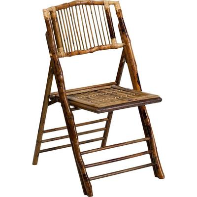 Flash Furniture American Champion Bamboo Folding Chair, X-62111-BAM-GG, X 62111 BAM GG, X62111BAMGG