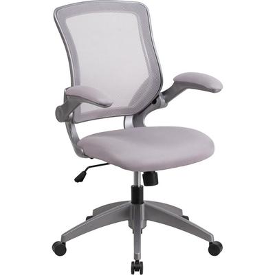 Flash Furniture Bl-zp-8805-gy-gg Mid-back Gray Mesh Task Chair With Fl