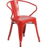 Flash Furniture Ch-31270-red-gg Red Metal Chair With Arms screenshot. Chairs directory of Office Furniture.