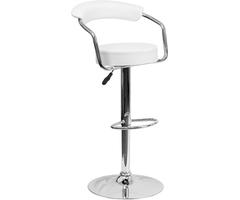 Flash Furniture Ch-tc3-1060-wh-gg Contemporary White Vinyl Adjustable