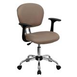 Flash Furniture Flash Mid-Back Coffee Brown Mesh Task Chair with Arms and Chrome Base screenshot. Chairs directory of Office Furniture.