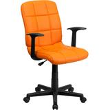 Flash Furniture Go-1691-1-org-a-gg Mid-back Orange Quilted Vinyl Task screenshot. Chairs directory of Office Furniture.