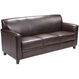 Flash Furniture HERCULES Diplomat Series Brown Leather Sofa, BT-827-3-BN-GG, BT 827 3 BN GG, BT8273B screenshot. Chairs directory of Office Furniture.
