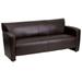 Flash Furniture HERCULES Majesty Series Brown Leather Sofa, 222-3-BN-GG, 222 3 BN GG, 2223BNGG